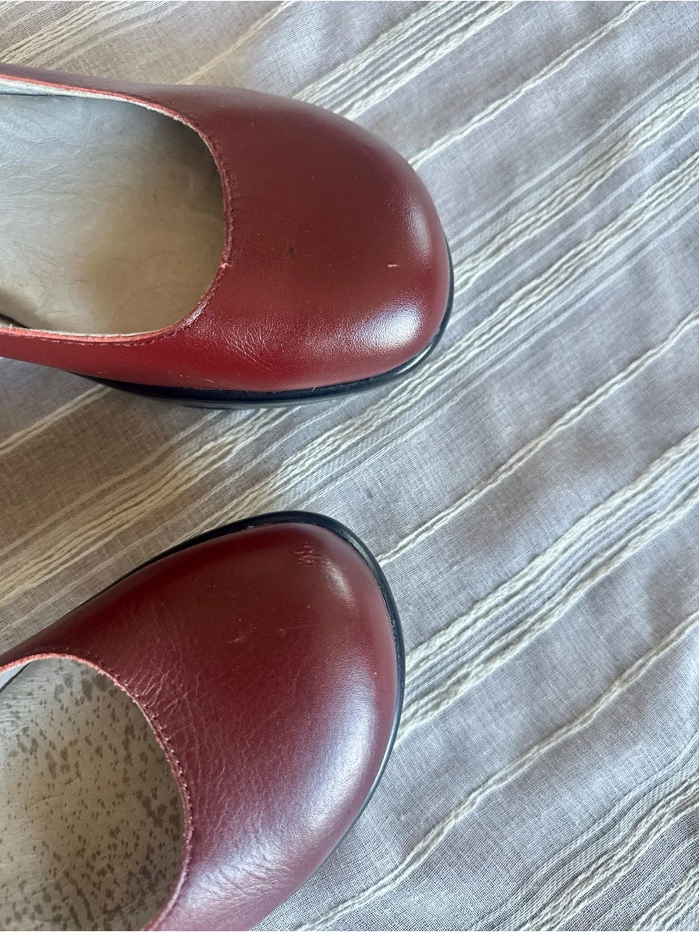JAMBU Roxbury Leather Mary Jane Platform Pump | Burgundy Women’s 9 NWOT - Picture 12 of 13